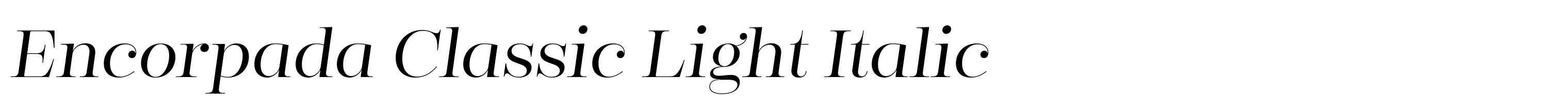 Encorpada Classic Light Italic